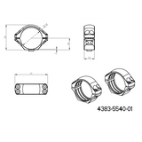 34mm kikarsiktesfäste | kort Picatinny QD-bas 