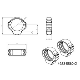 34mm kikarsiktesfäste | kort Picatinny QD-bas 