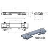 Bas för JK-N-adaptrar | picatinny-bas med QD-spakar [lång] 