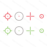 Vector Optics Omega 23x33 Fyra Riktmedel Reflexsikte rödpunktssikte 