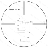 Vector Optics Veyron 3-12x44 SFP kompakt kikarsikte 