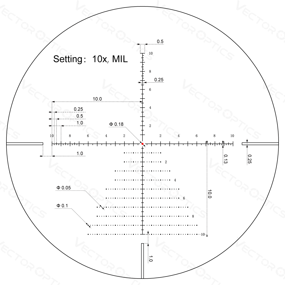 Vector Optics Veyron 4-16x44IR SFP kompakt kikarsikte 